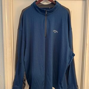 Callaway Blue Quarter-Zip Pullover